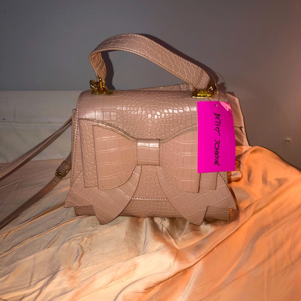 Blush Betsy Johnson Purse with Bow